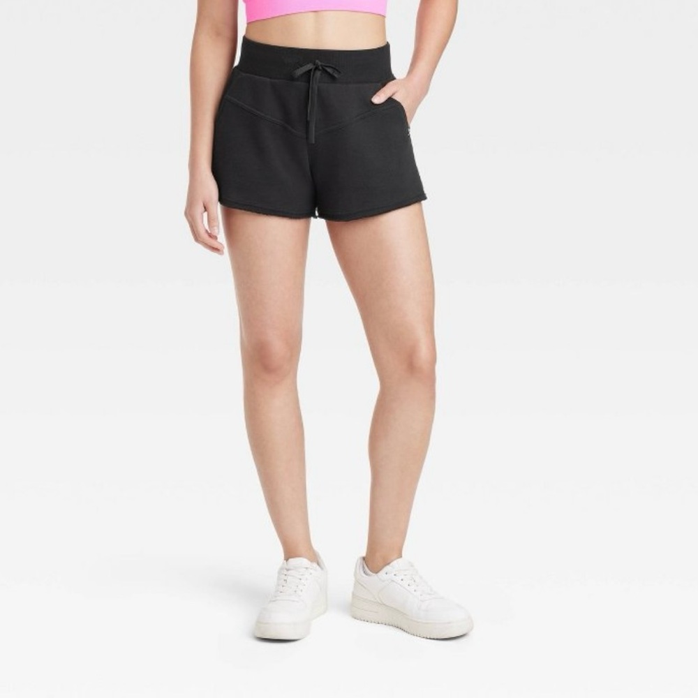 JoyLab Black Fleece High Rise Shorts